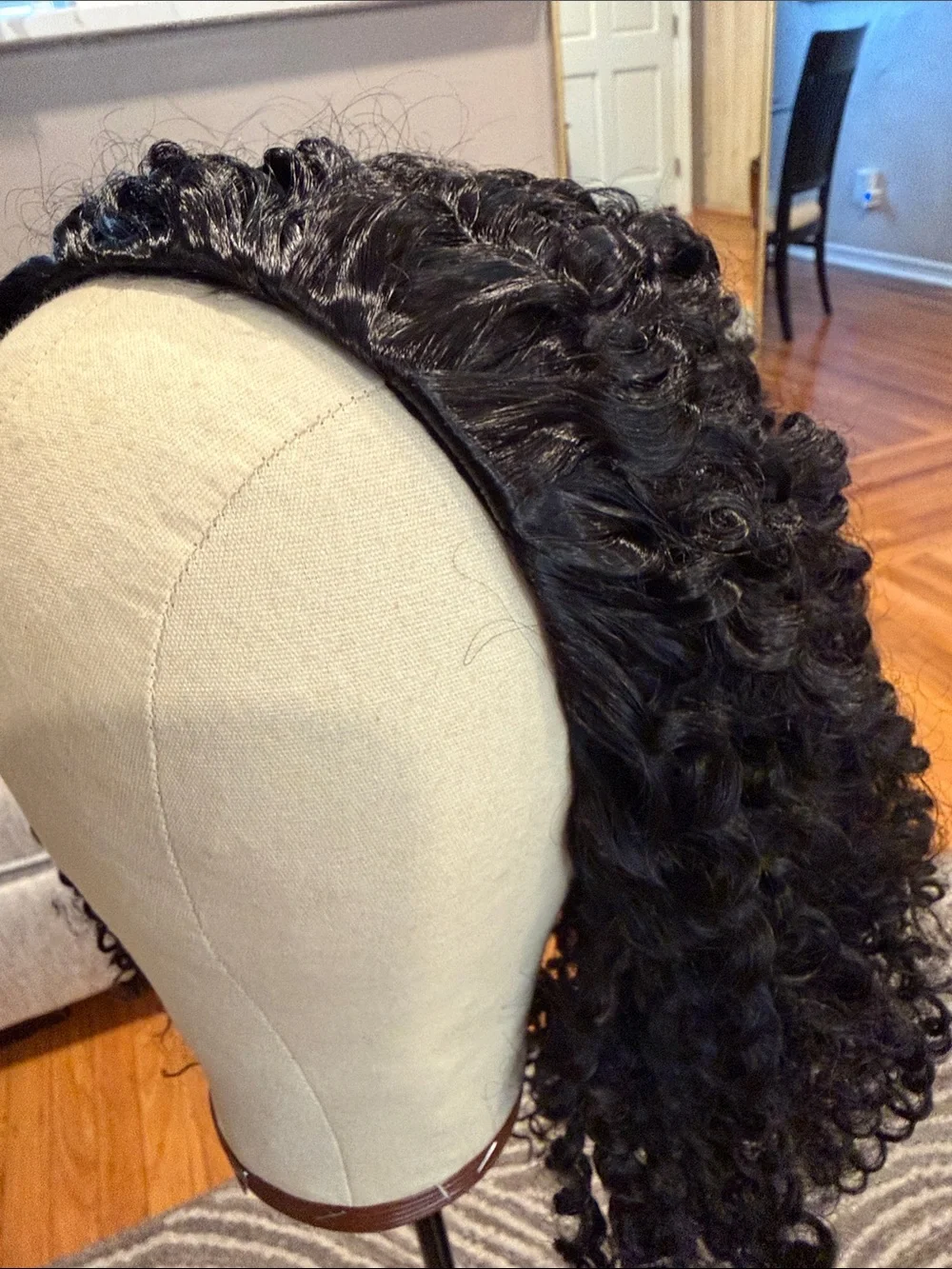20” Synthetic‎ Kinky Curly 3-in-1 Half Wig 200% Density #067